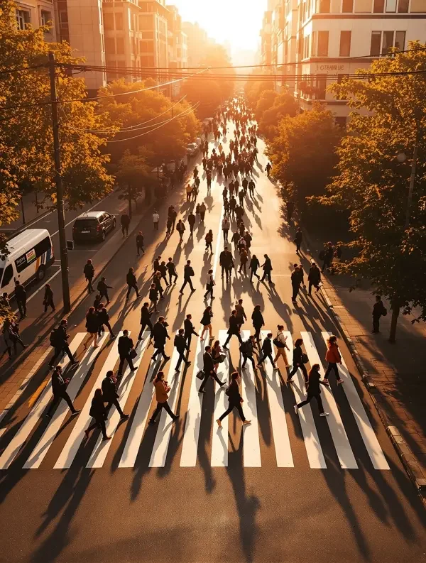 rosi写真 斑马线上的人群 写真作品封面
